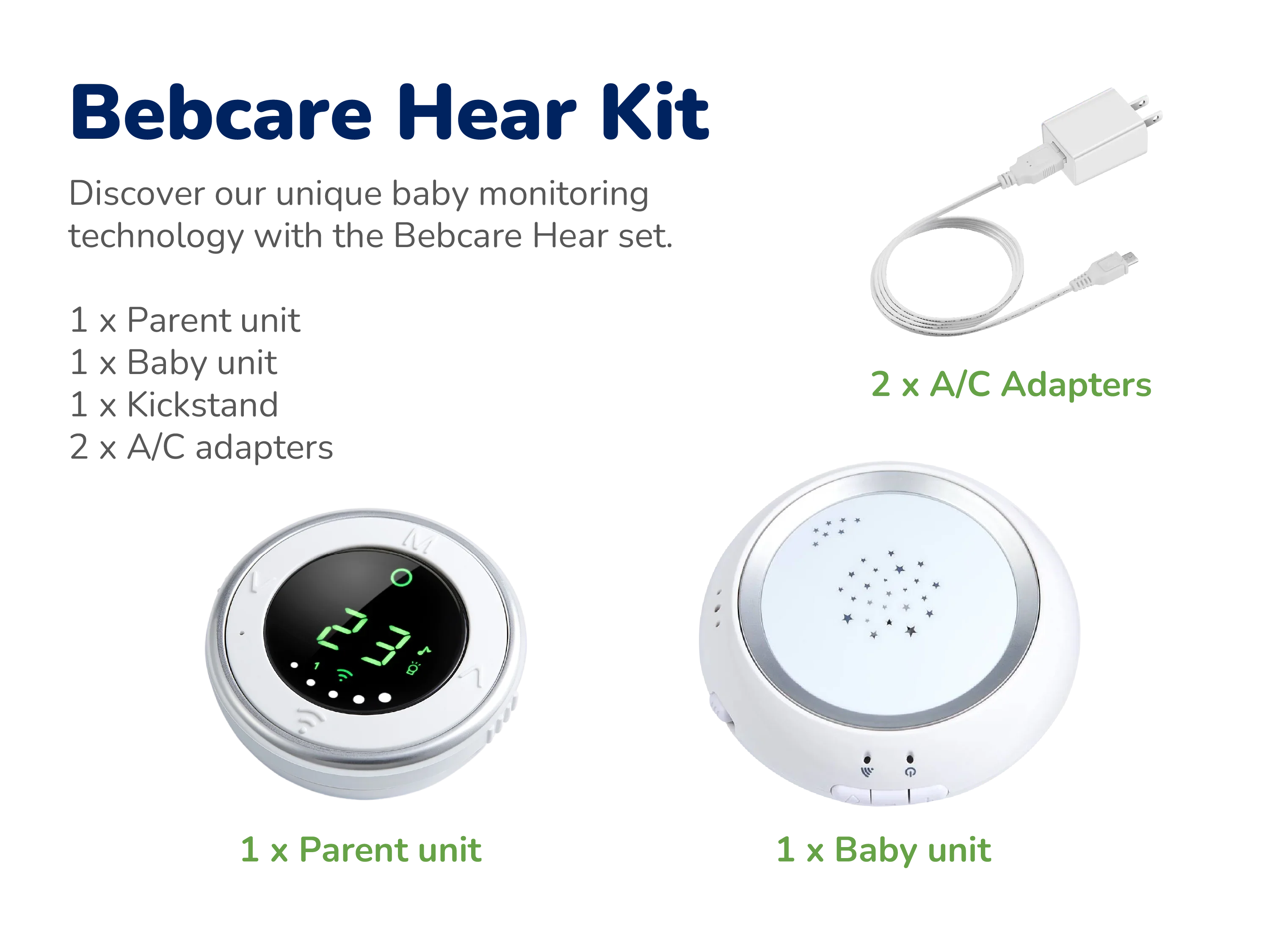 Bebcare Low-EMF Hear Digital Audio Baby Monitor - Image 9