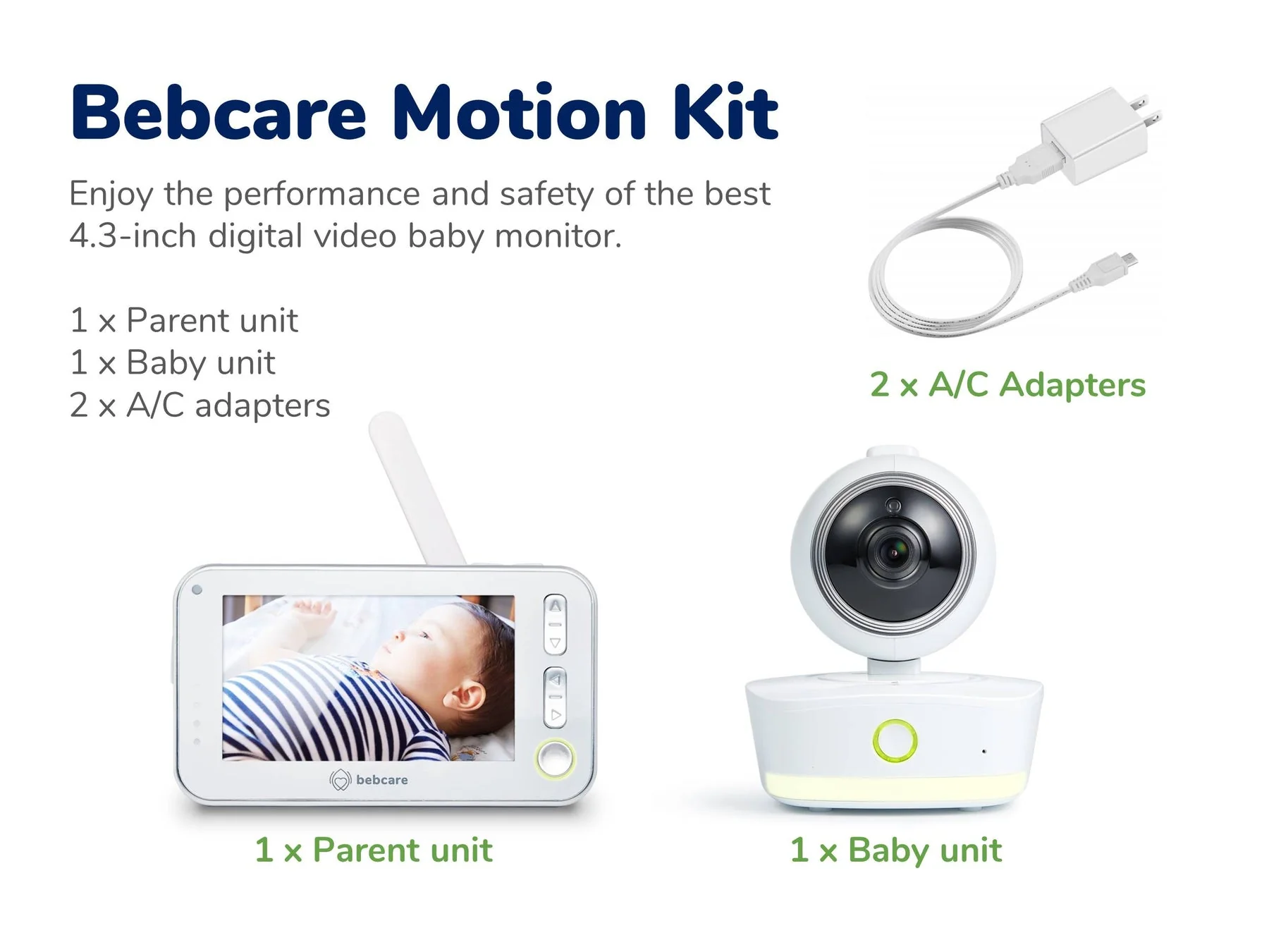 Bebcare Low-EMF Motion Baby Monitor + Bebcare IQ Camera Gift Set - Image 11