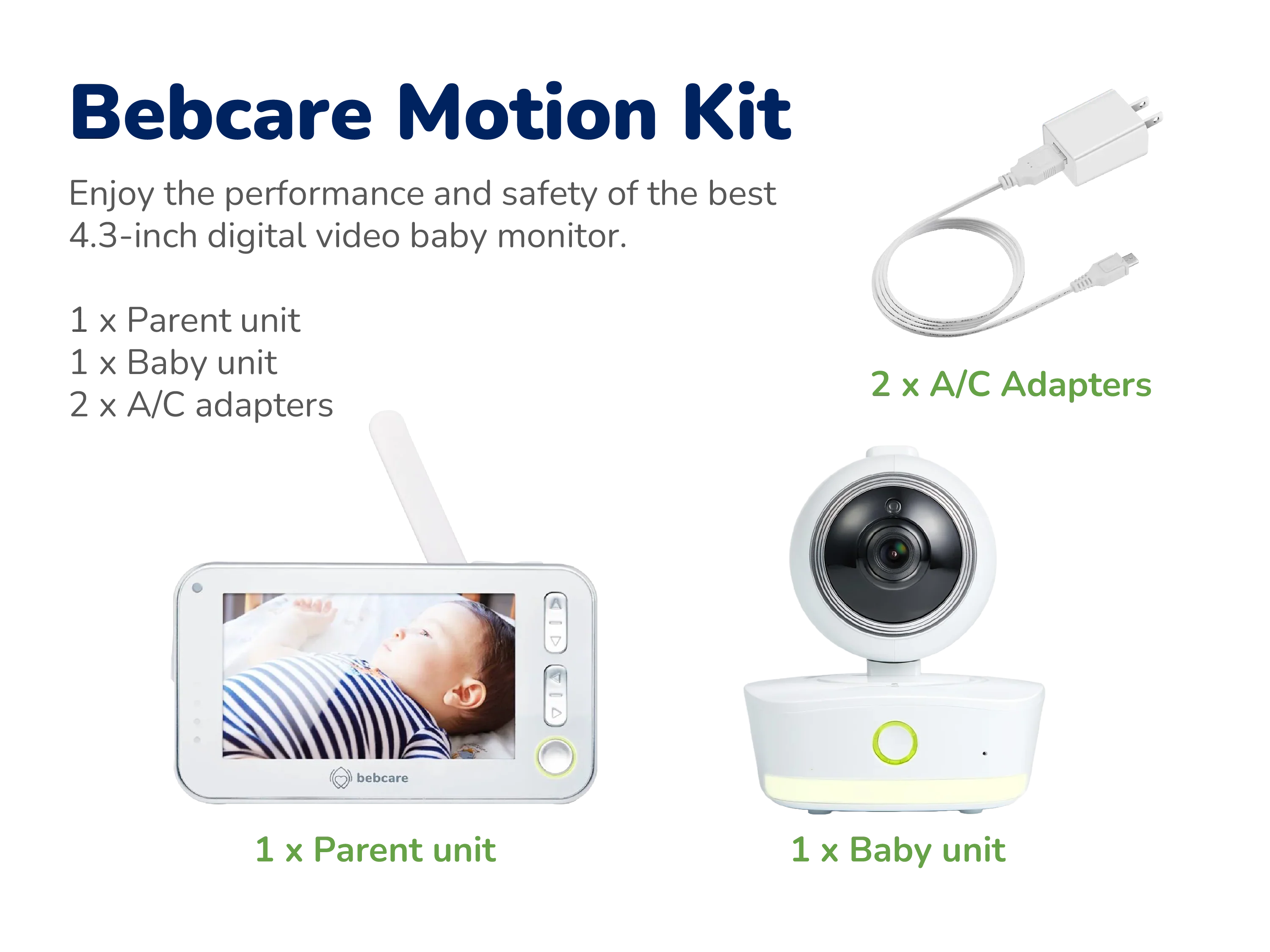 Bebcare Low-EMF Motion Digital Video Baby Monitor - Image 10
