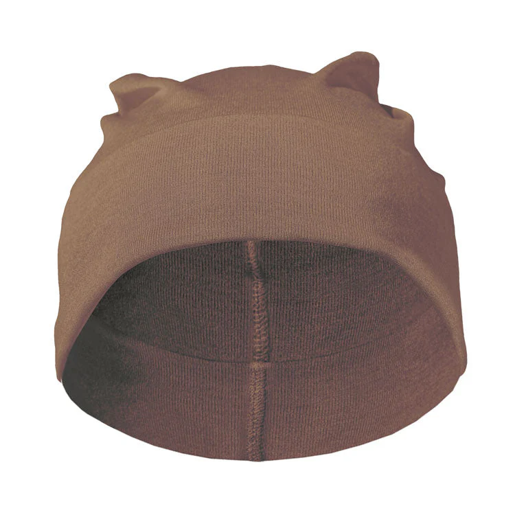 TRU47 Mocha Silver Jersey Modal Beanie - Image 3