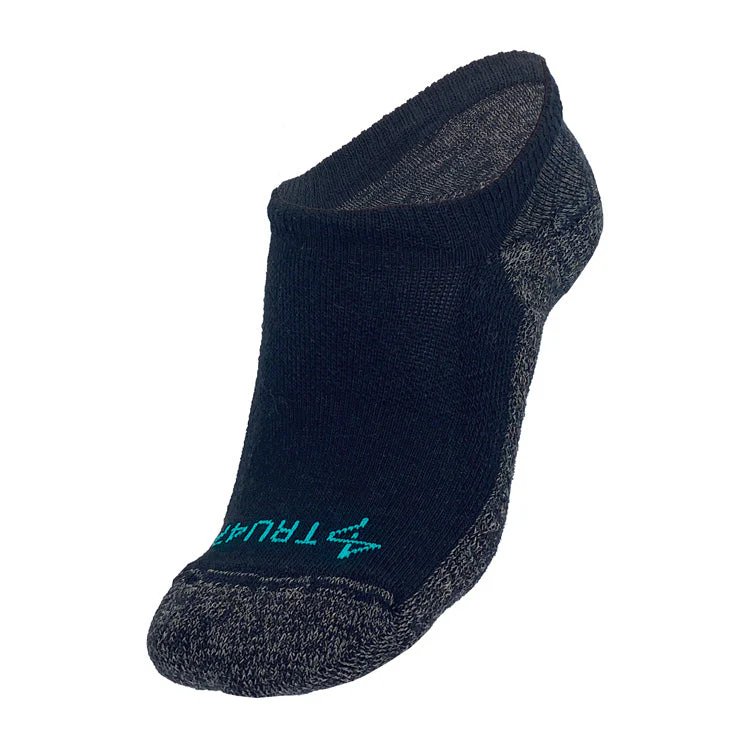 TRU47 Black Merino Wool Grounding Socks - No-Show - Image 2