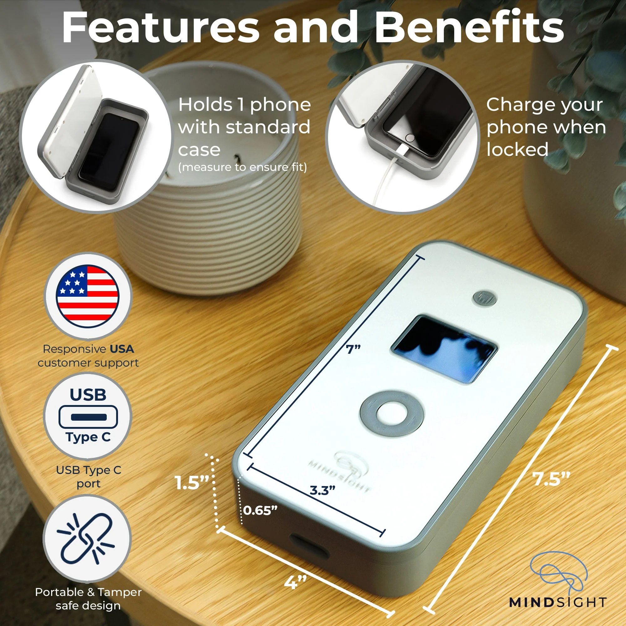 Mindsight Timed Lock Box for 1 Phone - Image 5