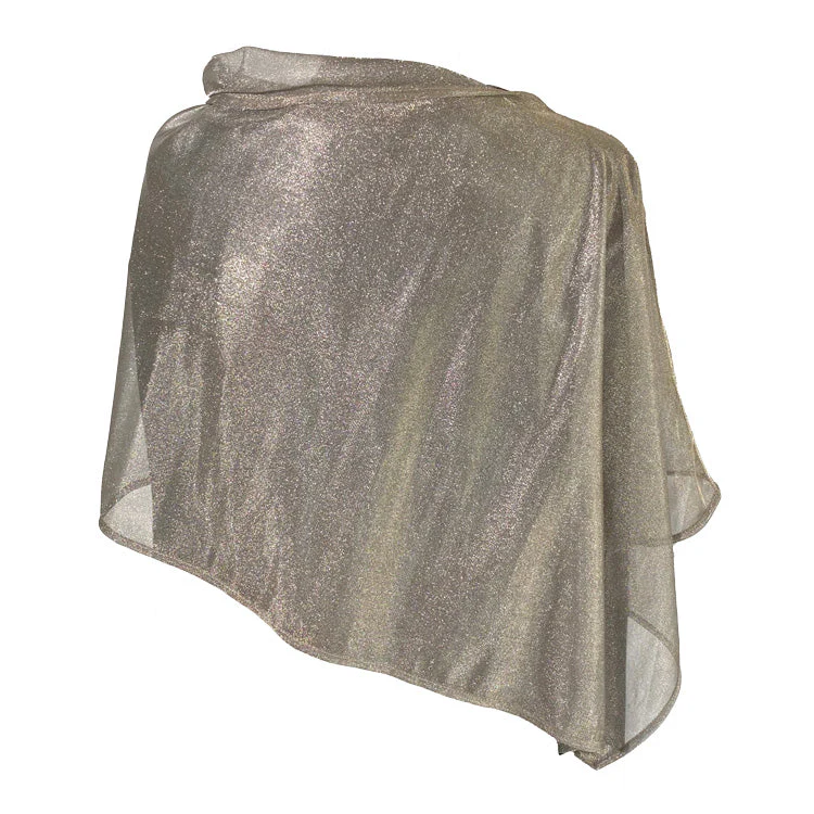 TRU47 Short Silver Mesh Poncho - Image 3