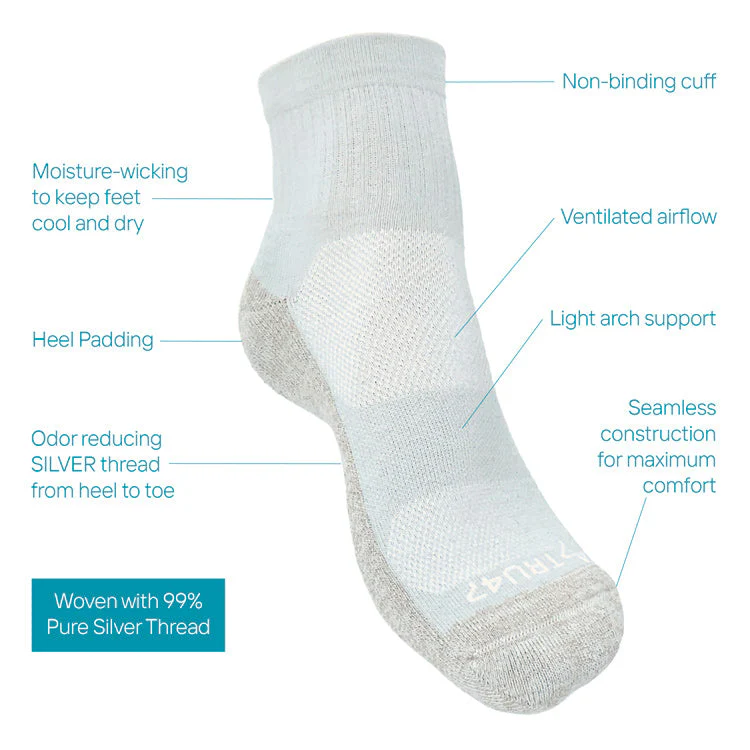 TRU47 Cotton Grounding Socks - Quarter Height - Image 5