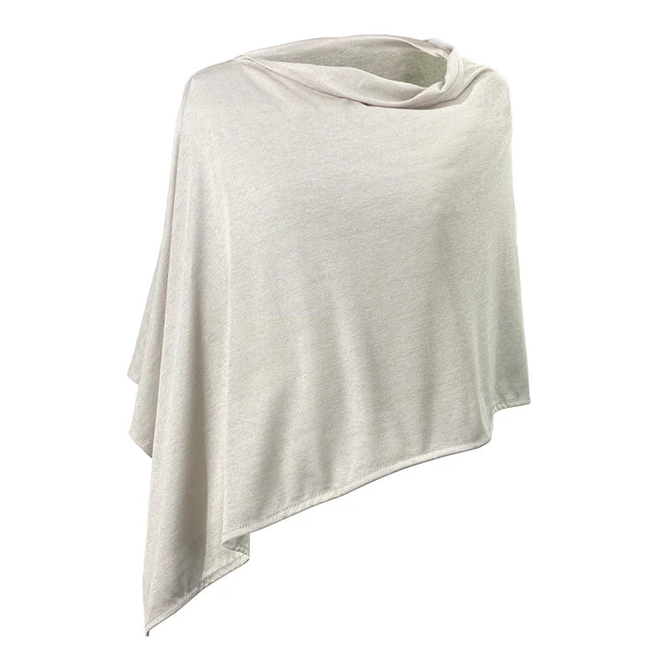 TRU47 Silver Jersey Modal Long Poncho - Image 8