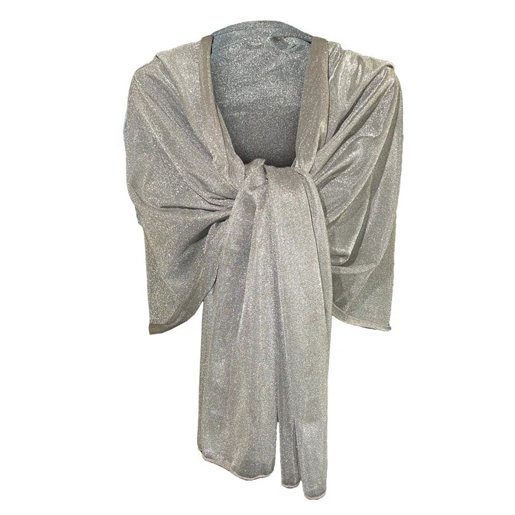 TRU47 Silver Mesh Shawl - Image 5
