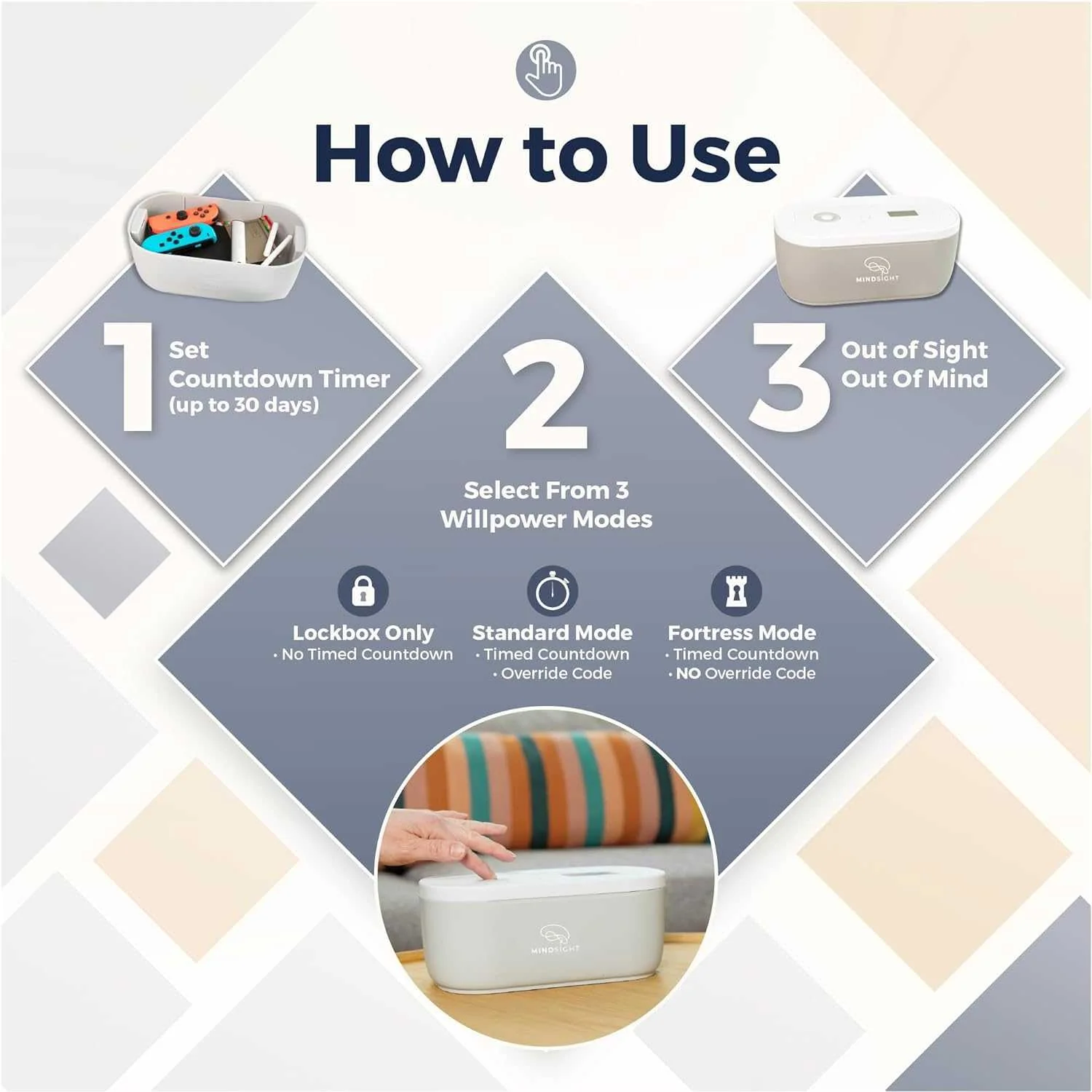 Mindsight Timed Lock Box for Up to 4 Phones - Image 4